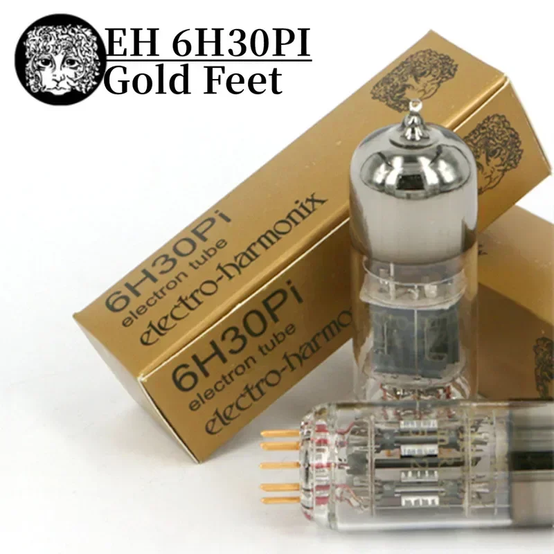 Vacuum Tube EH 6H30PI 6H30 Gold Feet Replaces 6N6 for Electronic Tube Amplifier HIFI Audio Amp Original Exact Match Genuine