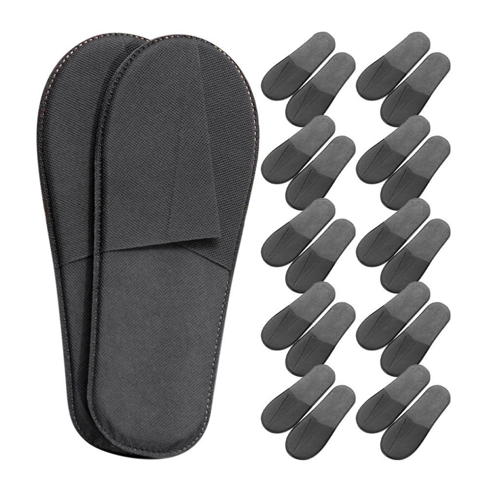 

20 Pairs Slippers Home Bulk Women Guest for Spa Non-woven Fabric Guests Indoor Hotel