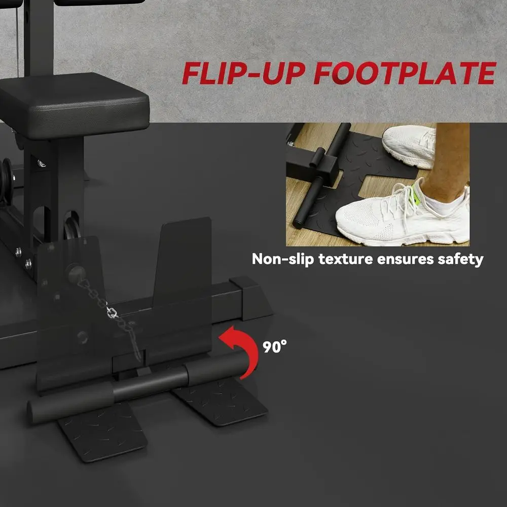 Lat High Low Pulley Station With Adjustable Seat And Footplate_voghion.com