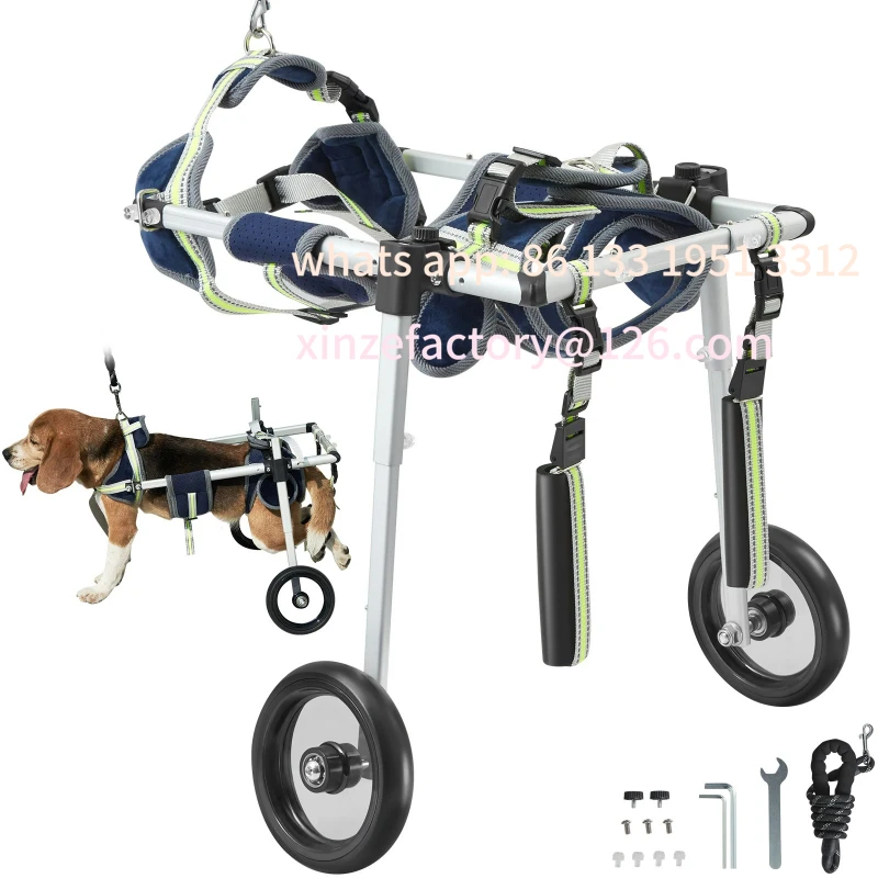 

Customizable 2 Wheels Dog Wheelchair for Back Legs Pet Wheelchair Dog Cart/Wheelchair