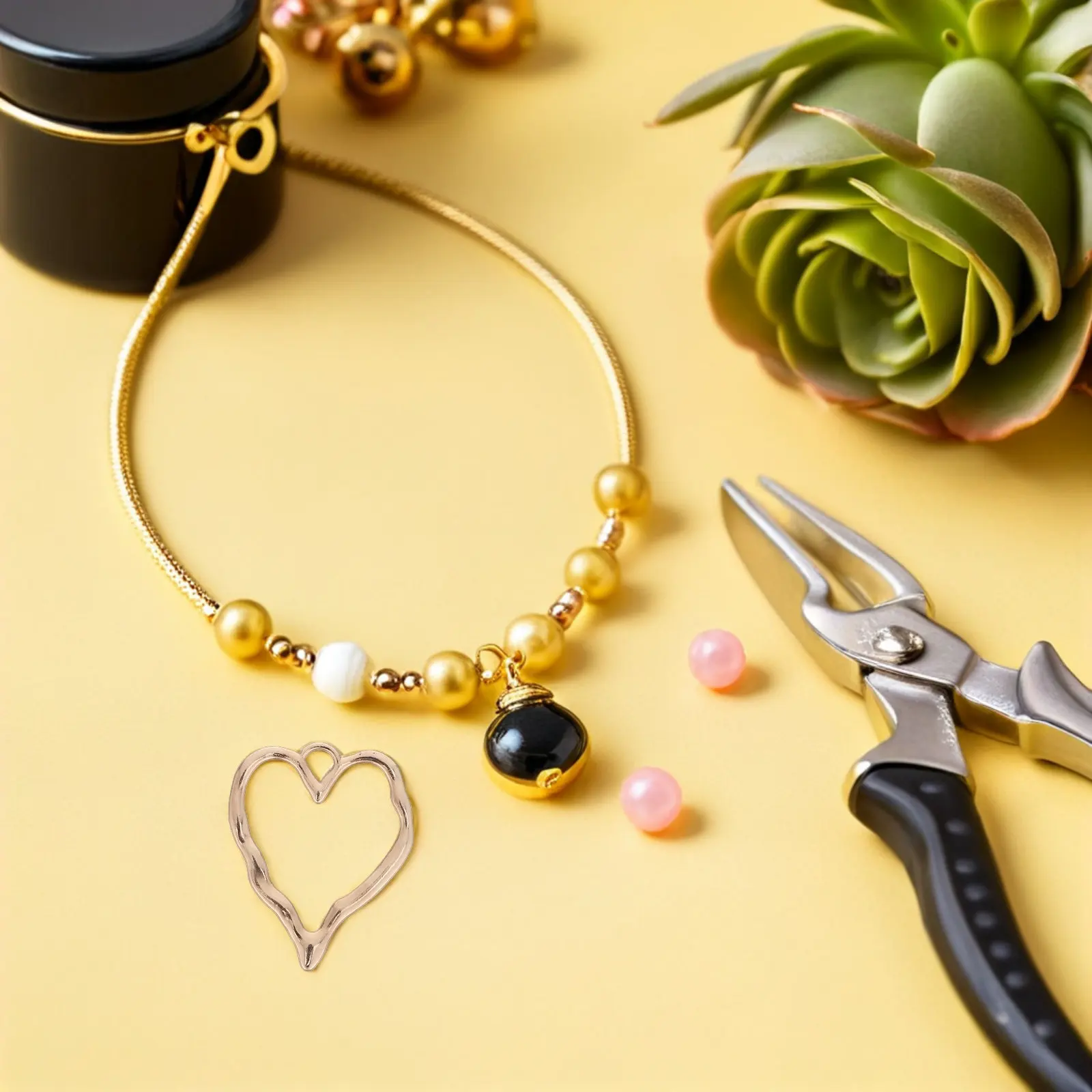 

50 шт. подвесок-шармов в форме сердца с полым центром, из цинкового сплава, для изготовления ювелирных изделий своими руками: серег, ожерелий, браслетов