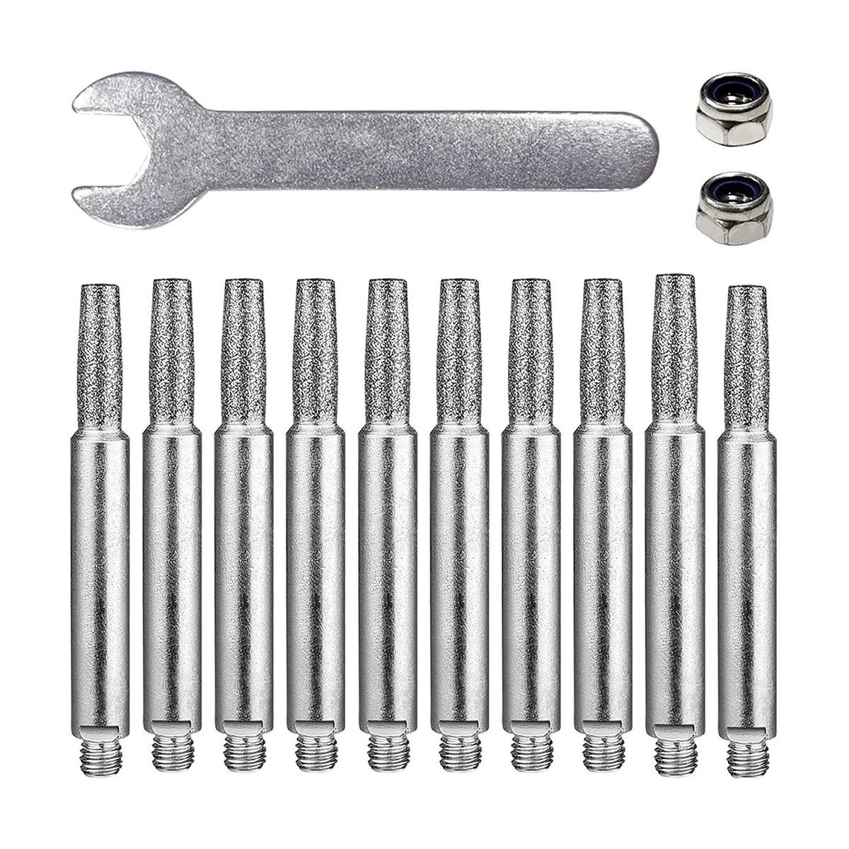 Chainsaw Sharpening Bits for 8-22Inch Chain Saw, High Hardness Chainsaw Grinding Stone,Chainsaw Sharpener Burr 3/16Inch