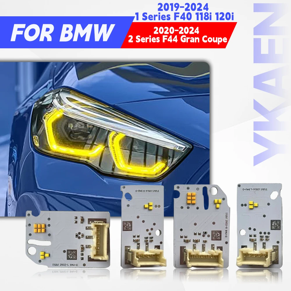 

Yellow Blue Amber Angel Eyes DRL LED Chips Board For BMW 1 Series F40 118i 19-24 Daytime Running Light 2 Series F44 228i 20-24