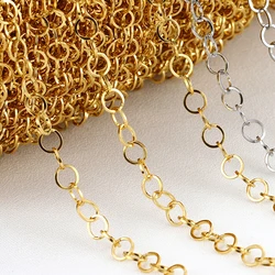 2Meters Stainless Steel Round Circle Chain O Shape Chains for Necklace Bracelet Jewelry Making DIY Findings Handmade Supplies
