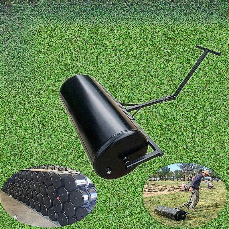 Hand Operated Lawn Roller Soil Compactor Sod Leveling Tool for Garden Turf Paving Landscaping