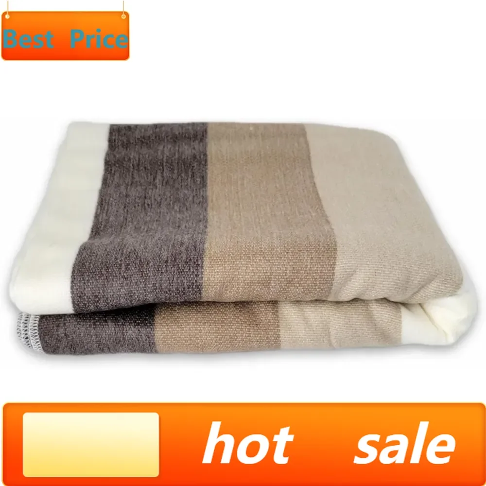 

Hot salesAlpaca Wool Throw Blanket - Warm, Ultra-Soft, Breathable, Non-Itchy, Hypoallergenic Queen Size Blanket