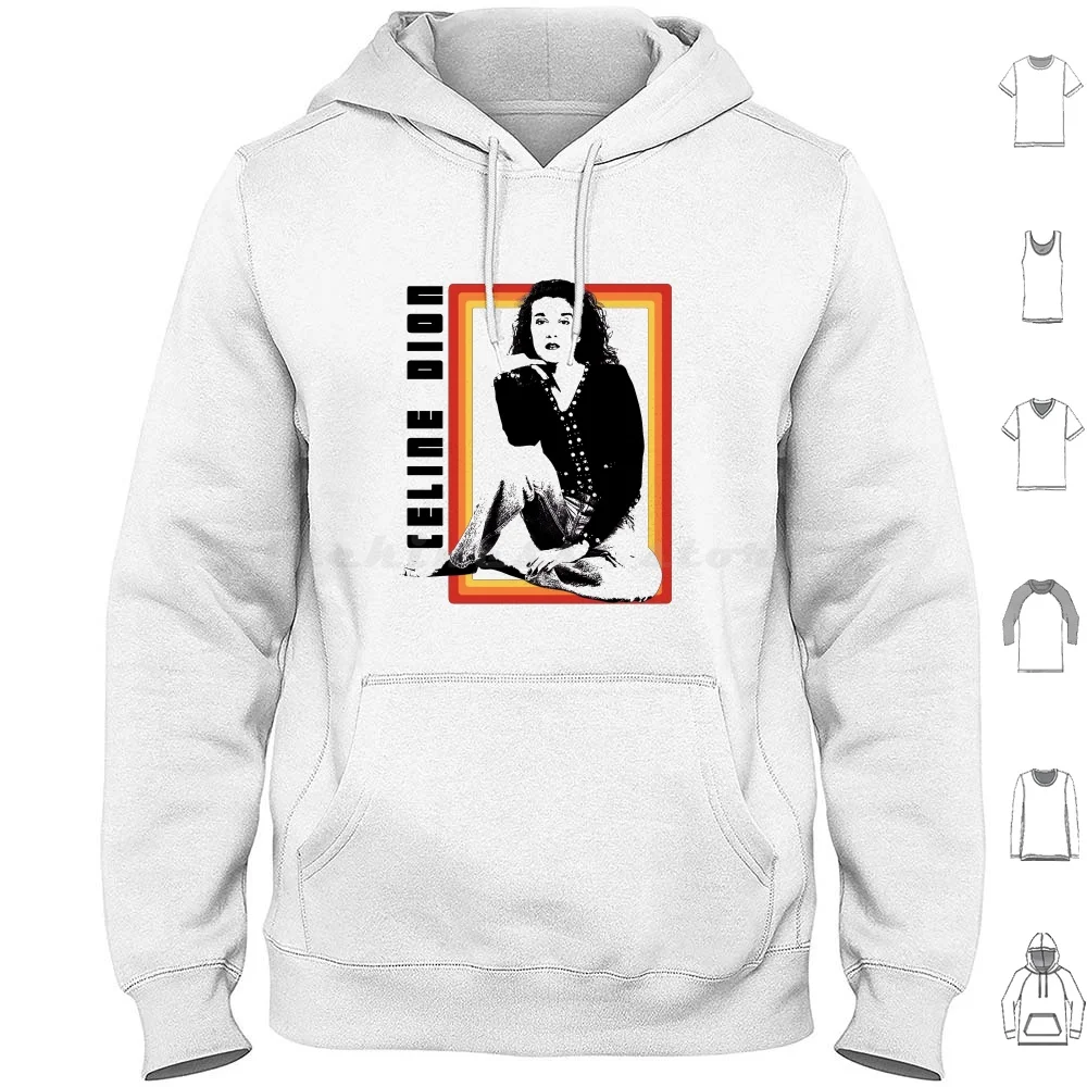 Dion Retro Portrait Fan Art Tribute Hoodie cotton Long Sleeve Dion Retro Portrait Fan Art Tribute Dion Dion 70S Metal My Heart