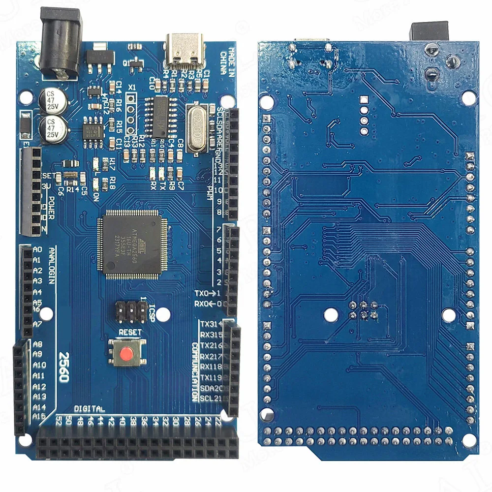 MEGA2560 R3 Development Board MCU Module for Arduino Module Improved Version USB Type-C CH340G ATMEGA2560-16AU