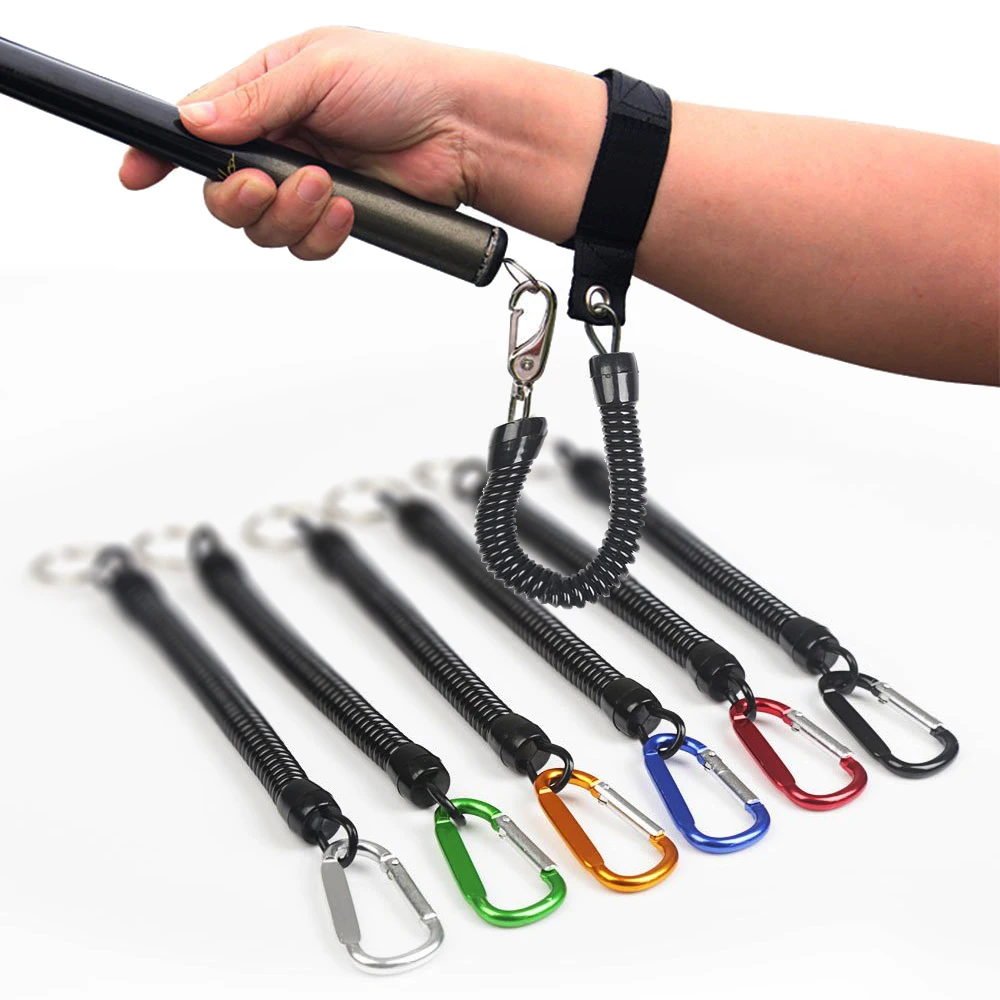 Cordón Retráctil en Espiral Goture con Mosquetón para Pesca - imagen 2
