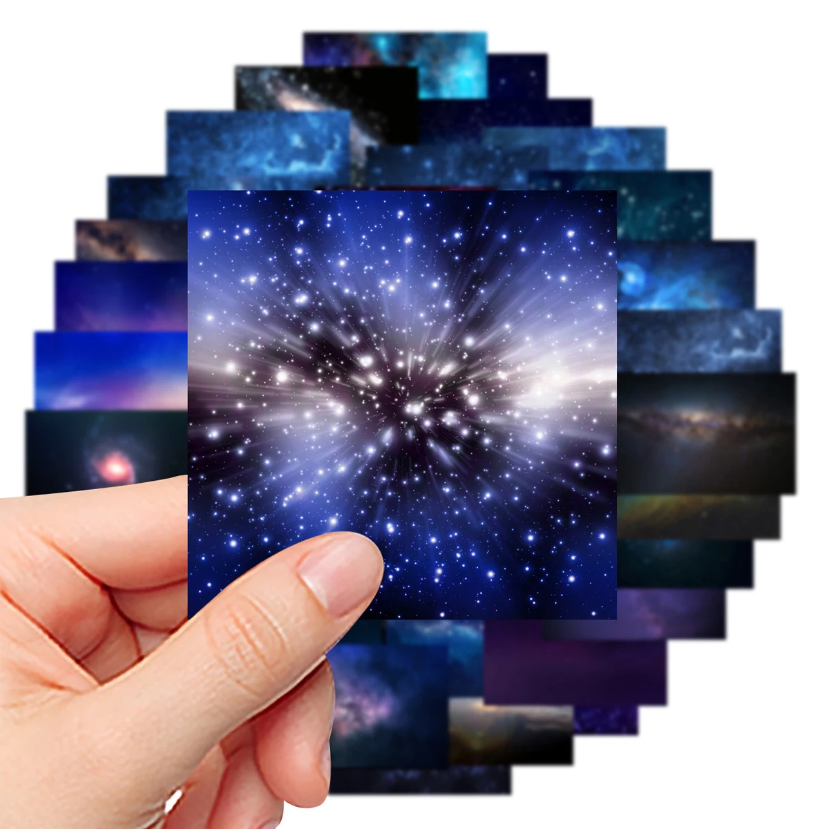 80pcs Notebook Stickers, Starry Sky Waterproof Stickers, Beautiful Starry Sky and Beautiful Night Scene, Creative Stickers