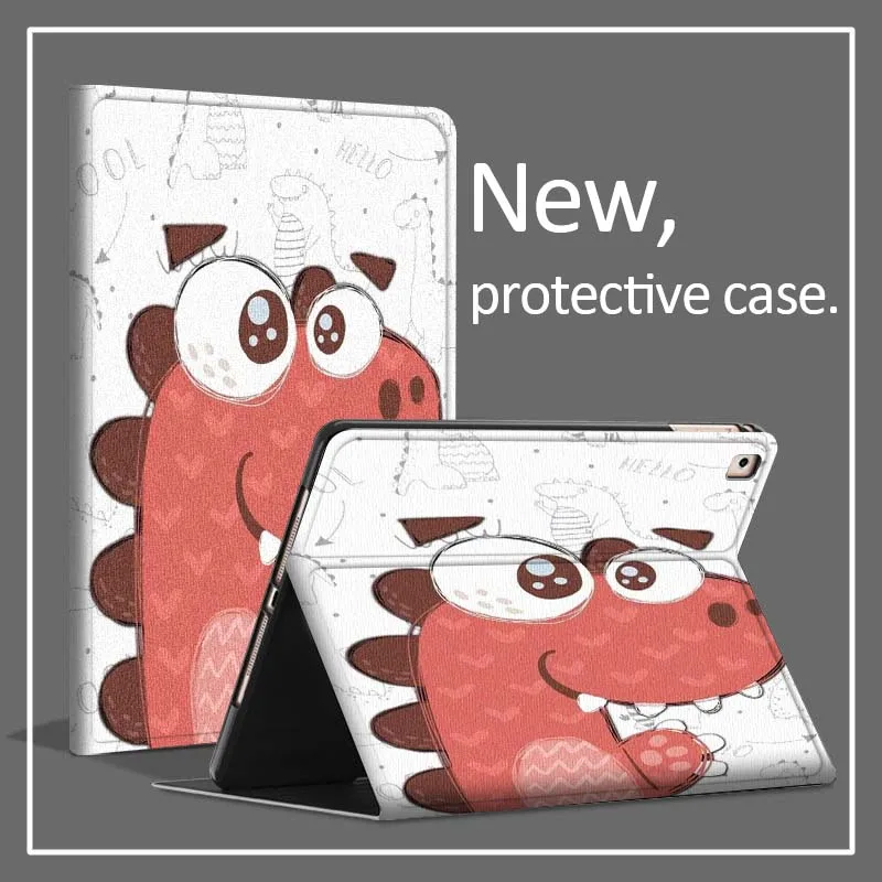 Coeur de dinosaure rouge pour Huawei MatePad 5 10 11 13 3 X9a X8a V7 6 11.5 13.3, étui de protection pour tablette