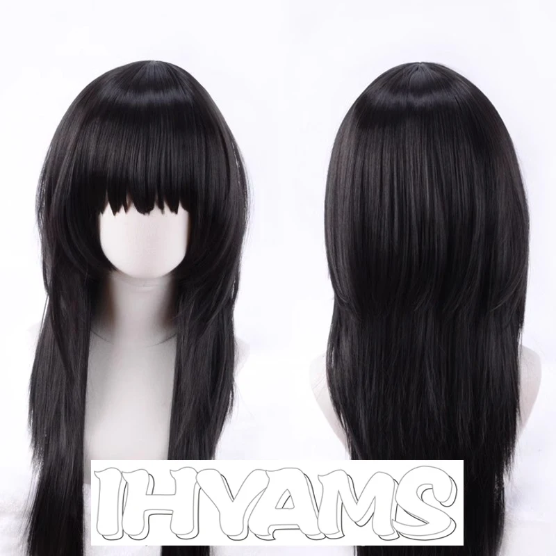 

Alluka Zoldyck Wigs Black Long Synthetic Hair Cosplay Wigs High Temperature Fiber
