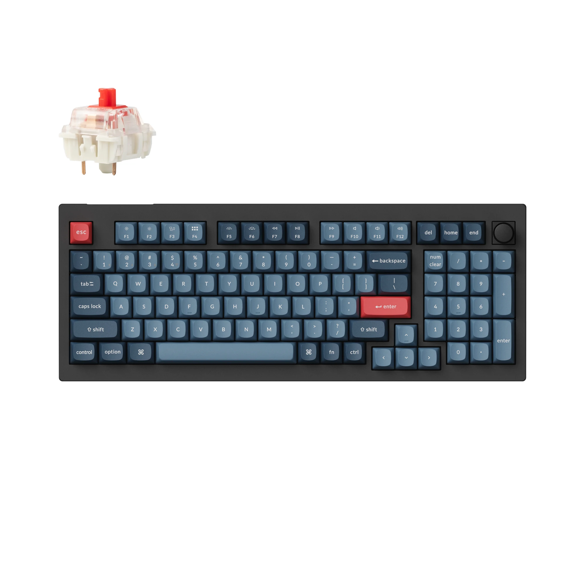Keychron V5 Max 96% Double-shot PBT Keycaps QMK/VIA Wireless Custom Mechanical Keyboard
