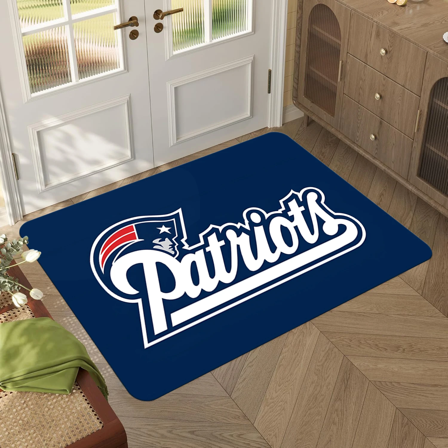 1pc，New England P-Patriots Room Rugs Ac Dc Living Room Bedroom Sofa Door Mat, Decorative Carpet Non-Slip Floor Mat