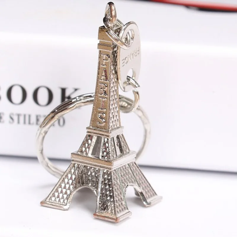 Eiffel Tower Charm Purse Keychain for Fans Statue Model Souvenir 2024 France Paris Gift Exquisite Keyring for Men Women