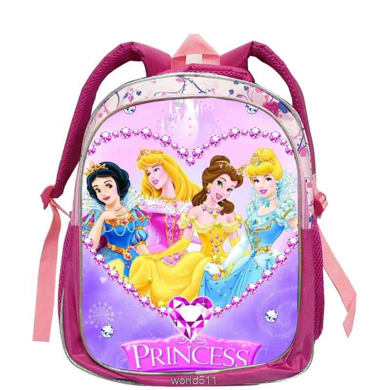 Disney New Children Bag Backpack Kindergarten Schoolbag Princess Cosplay Backpack Girl Cartoon Wholesale Kids Bag Rugzak Rugtas