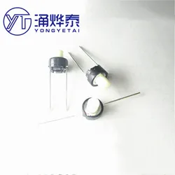 YYT Tact switch 6*6*7mm straight plug 2-pin SKRGAMD010 button micro-movement white round