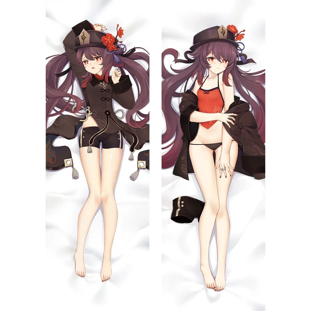 60x180cm jogo genshin impacto novo hu tao kai cosplay dakimakura fronha abraçando corpo inteiro prop