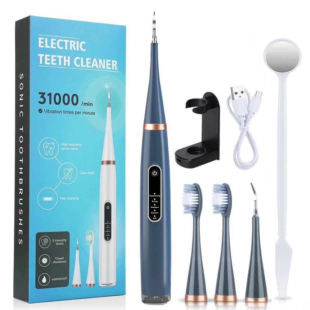 Sonic Electric Toothbrush USB Rechargeable Teeth Cleaner Dental Tooth Calculus Removal Stains Tartar Remover Teeth Whitening