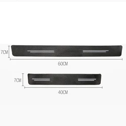 4Pcs Car Door Threshold Sill Stickers For Honda Civic 7 8 9 10 2008 2009 2010 2011 2012 2013 2014 2015 - 2020 2021 Accessories