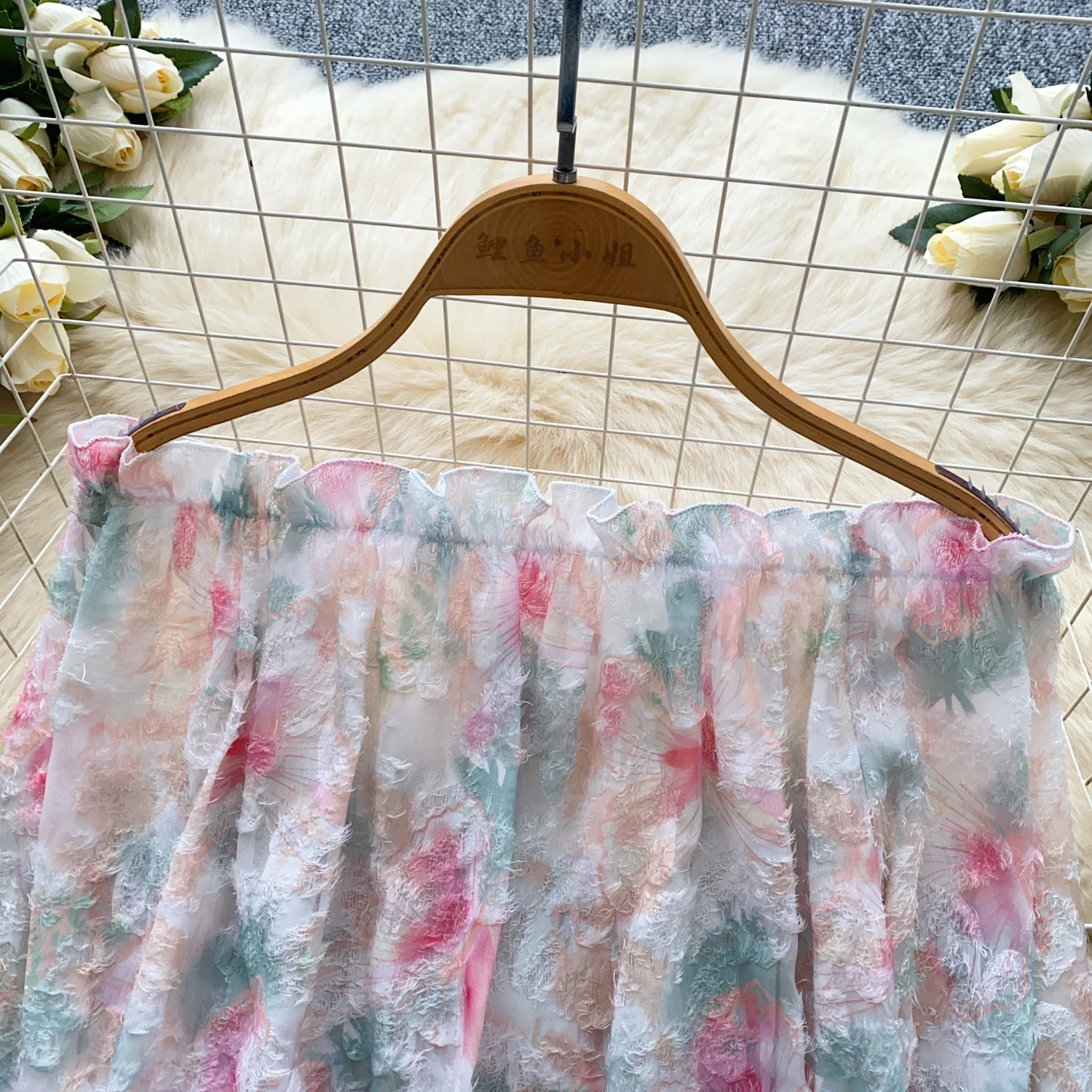 Chic Long Sleeve slash neck sweet Blouse Korean Fashion Pleated Crop Top Sexy Shirt Hotsweet Spring Women Clothes