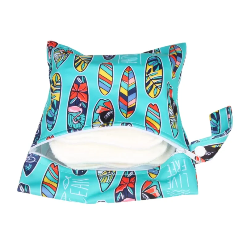 Wet Bag Multifunctional Multi-Size Cloth Diaper Bag, Waterproof Storage Bag, Cartoon Baby Products, Portable Outdoor Products