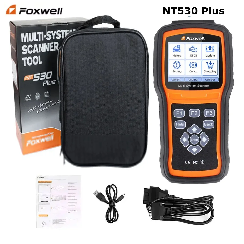 2025 Foxwell NT530 PLUS WIFI أداة تشخيص الماسح الضوئي التلقائي Obd2 ماسح ضوئي للسيارة لنيسان بورش فورد Bmw بنز تحديث مجاني مدى الحياة