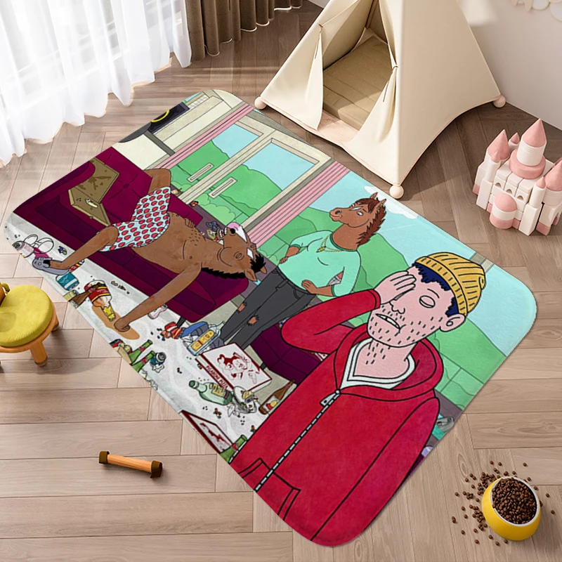 Bath Mat A-Bojack Horsemans House Entrance Mat Useful Things for Home Decorations Custom Rug Aesthetic Carpets for Living Room