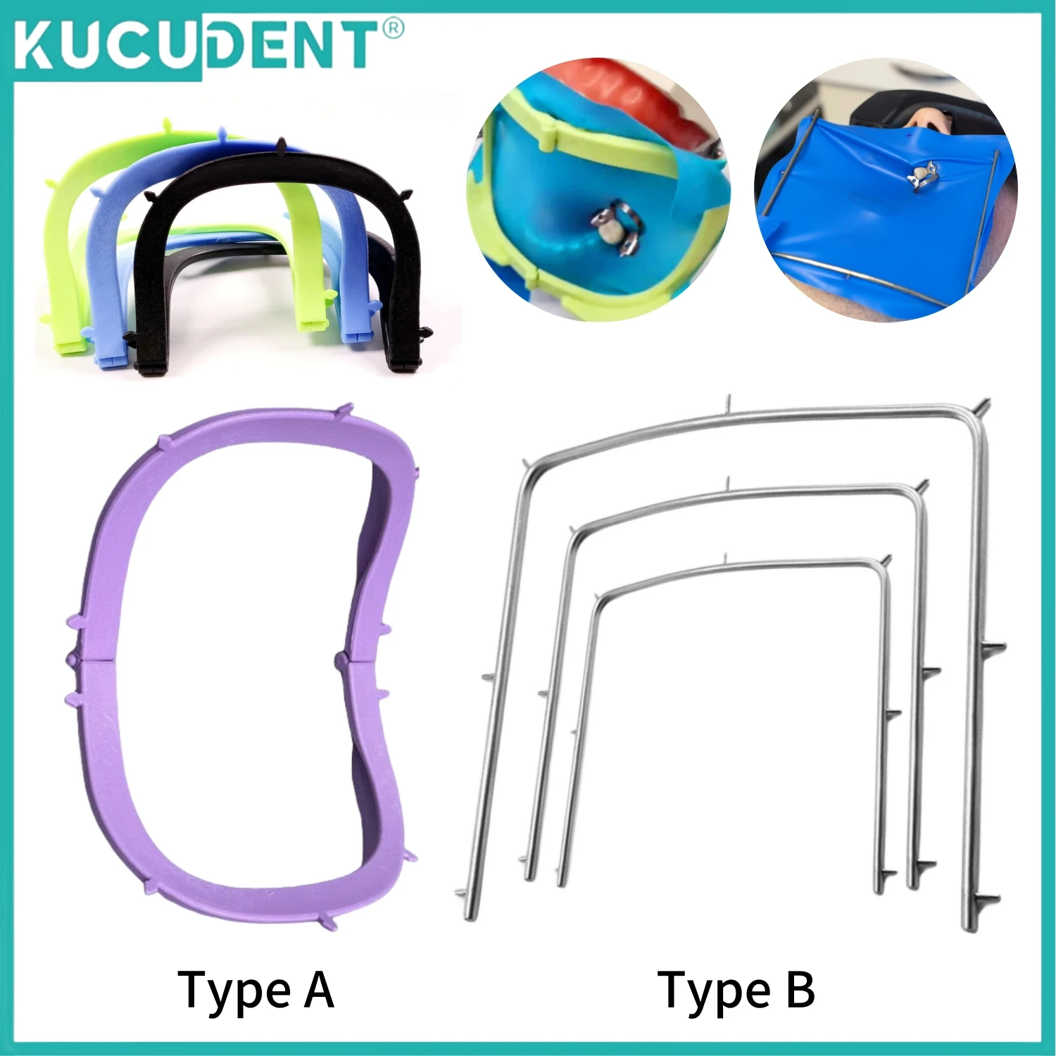 

Dental Rubber Dam Frame Holder Stainless Steel/Plastic Folding Dam Frame Autoclavable Surgical Clamps Dentistry Instruments