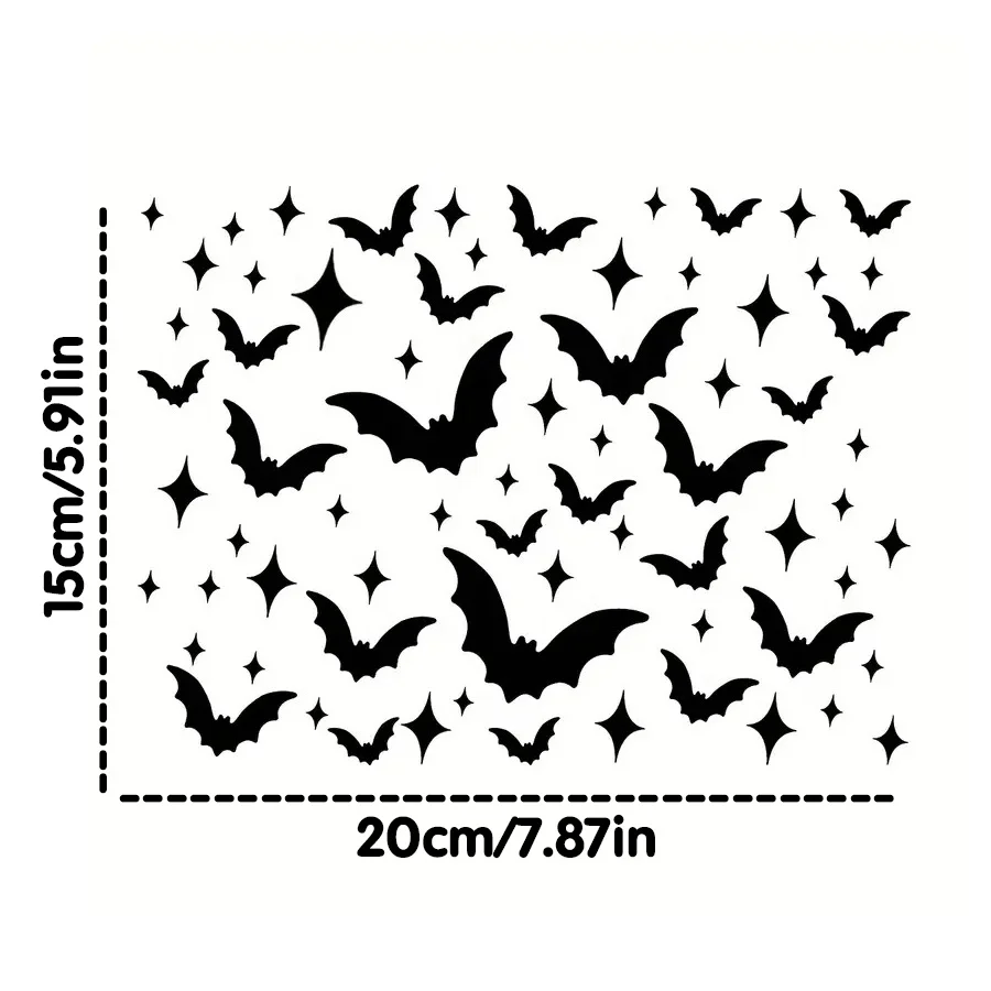 A set of items: Bat fuel tank cap, car stickers, vinyl stickers, Halloween gifts, scary bats, personalized creativity