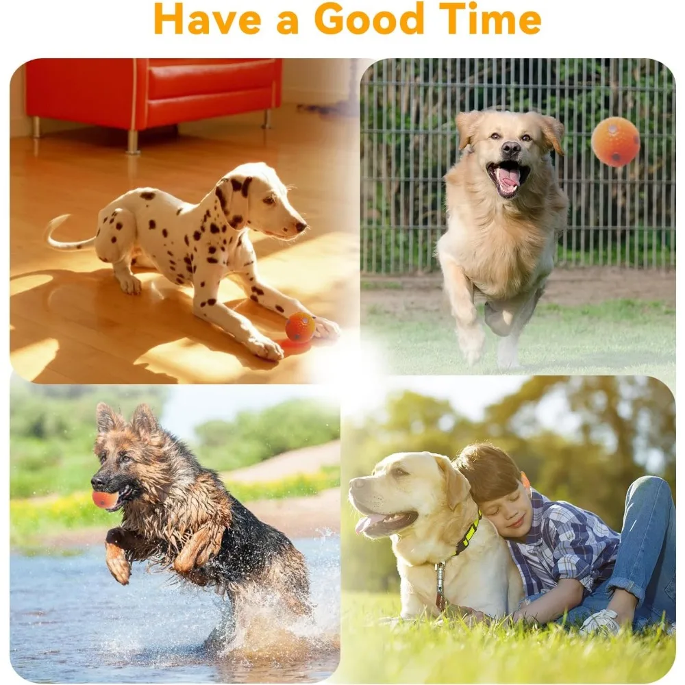 ptlsy التلقائي الكلب الكرة قاذفة التفاعلية جرو الحيوانات الأليفة الكرة آلة قاذف داخلي للكلاب الصغيرة والمتوسطة الحجم ، 3 كرات بما في ذلك #6