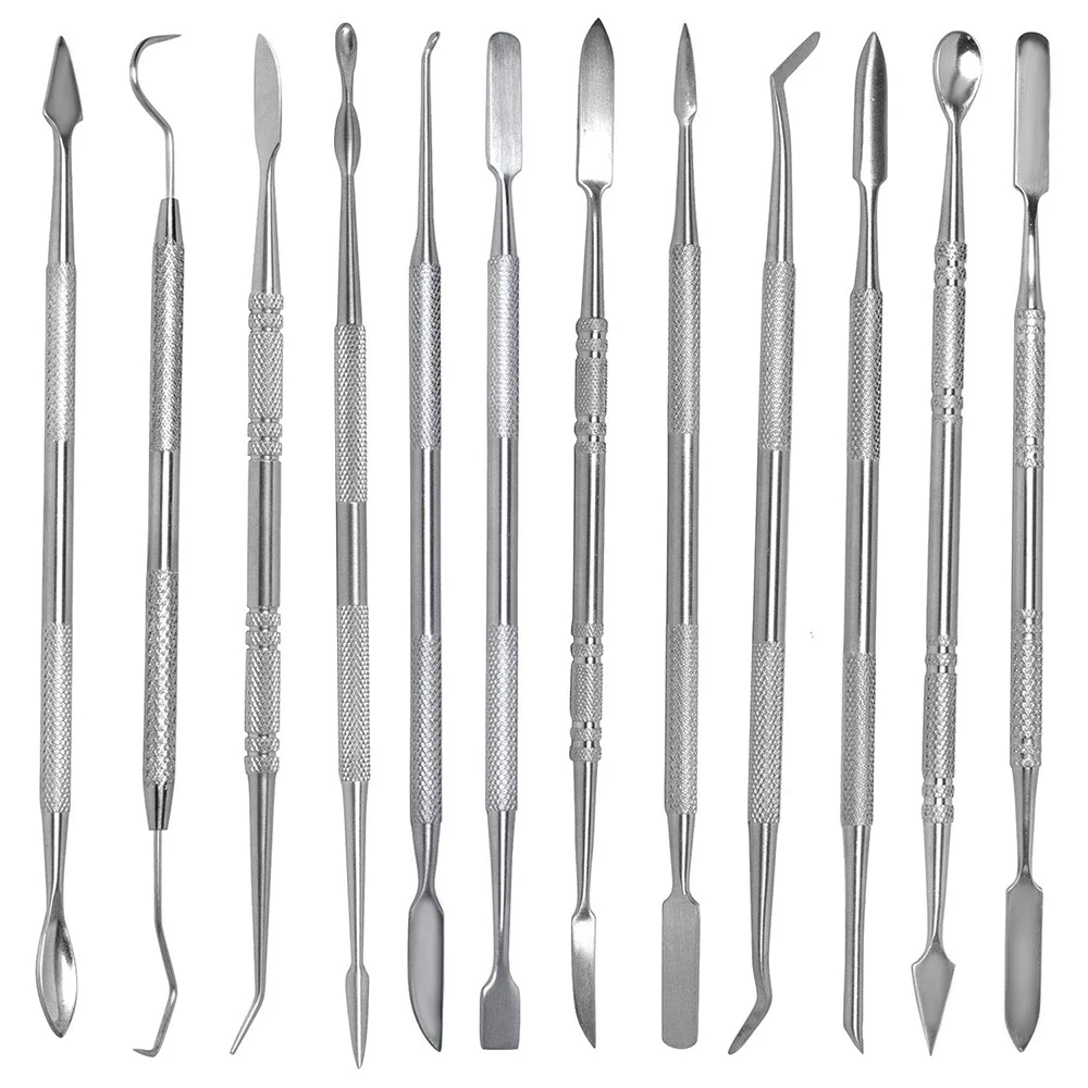 

12 Pieces/set of Wax Carving Tools Jewelry Making Tools Wax Carving Knife Dental Tools