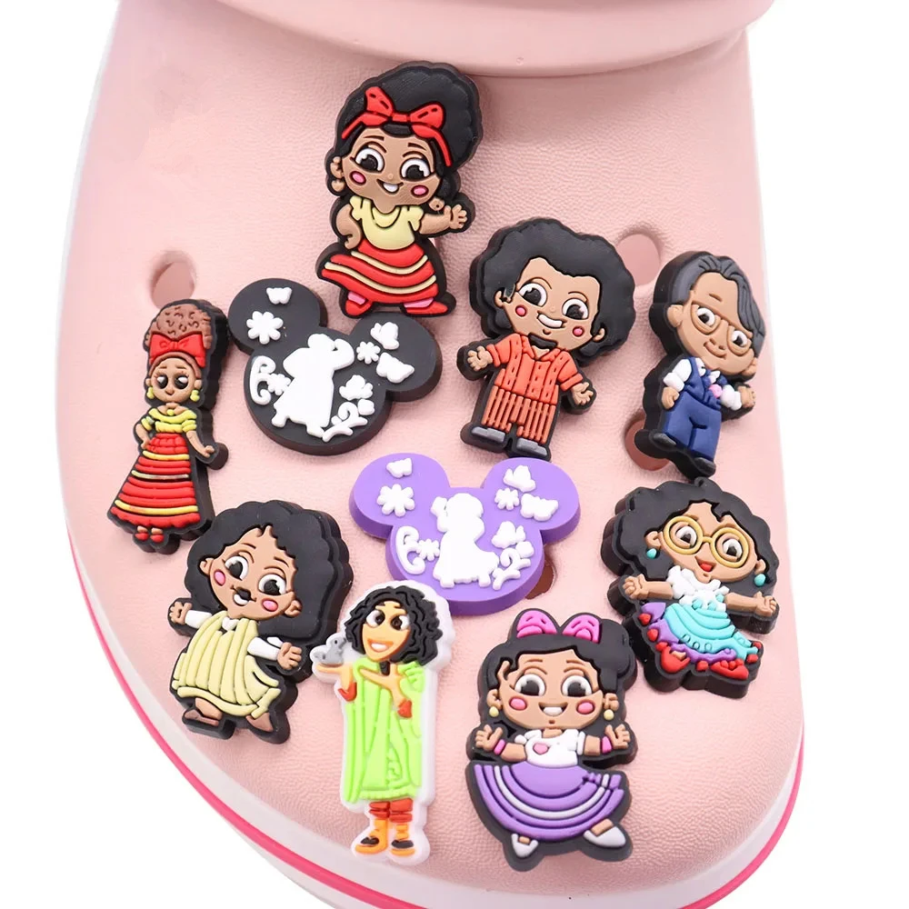 50Pcs Wholesale Candle Disney Movie Shoe Buckle Charms Magical Character Decorations DIY Adult Wristband Phone Case