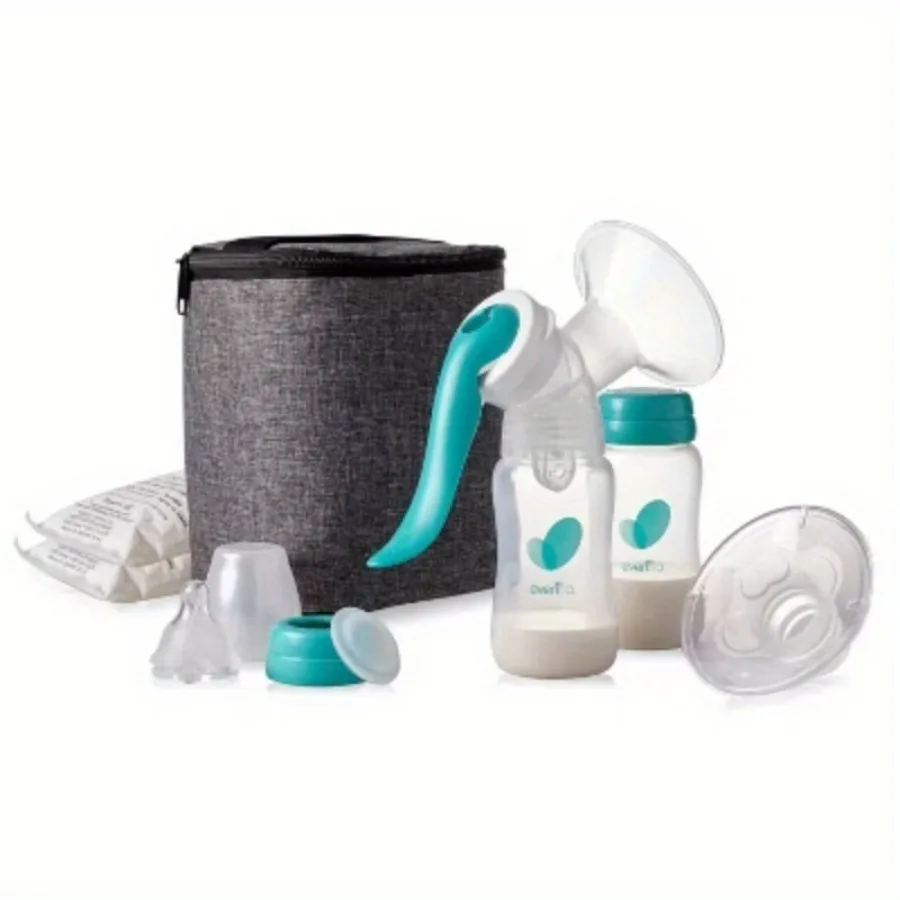 Усовершенствованный ручной молокоотсос — компактный дизайн для портативности, легко взять с собой, где вы переходить, грудное вскармливание.