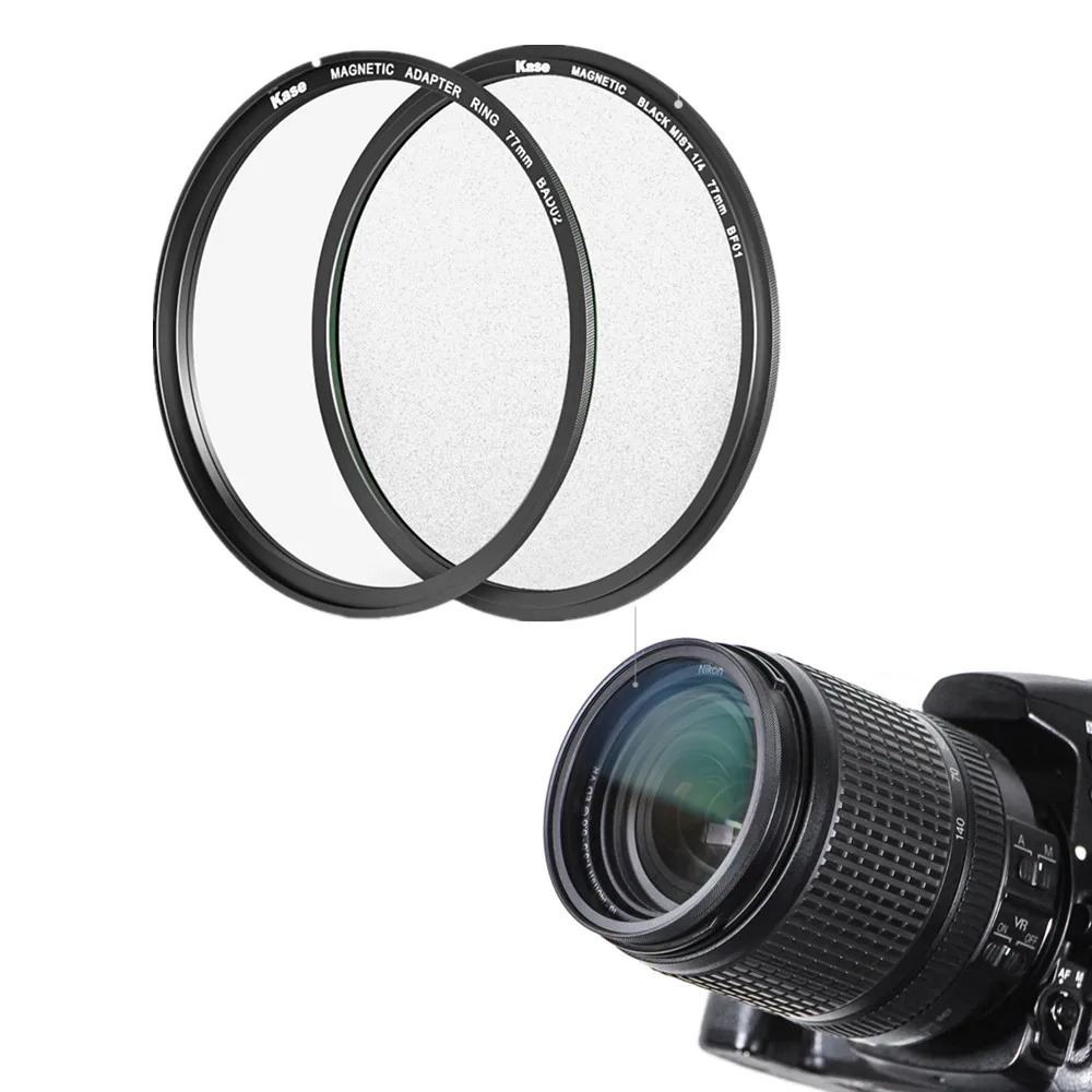 Фильтр для объектива Black Mist 1/4 + защитное магнитное кольцо, диффузор с мягкой фокусировкой для объективов камеры, похожий на BLACK Mist MAGIC