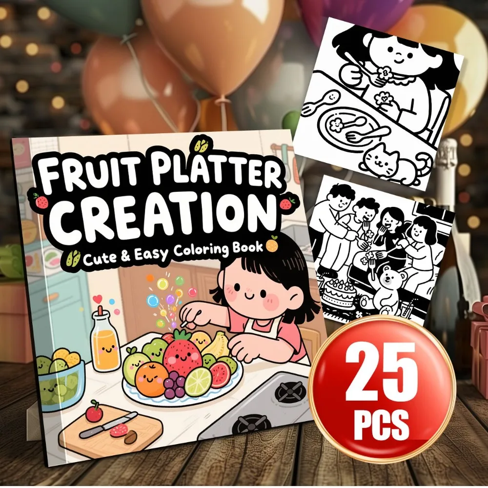 Coloring Book Hand Painted Color DIY Graffiti Painting Book Cartoon Graffiti Series Stress Relief Creative Drawing Coloring Book