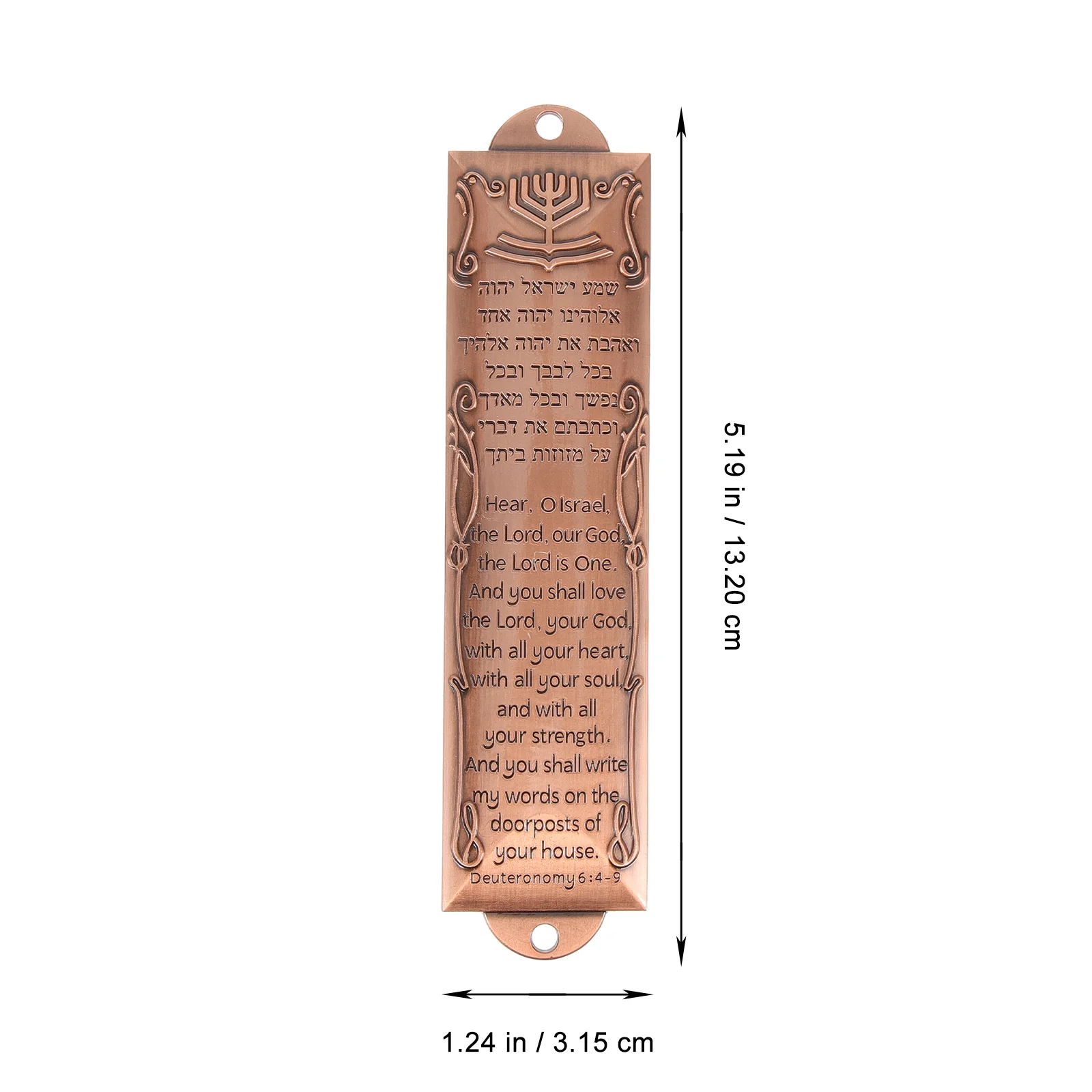 Israeli Crafts Gifts Religious Mezuzah Holy Scroll Retro Decor Metal Adornment Reel Catholic Prayer Alloy Judaica