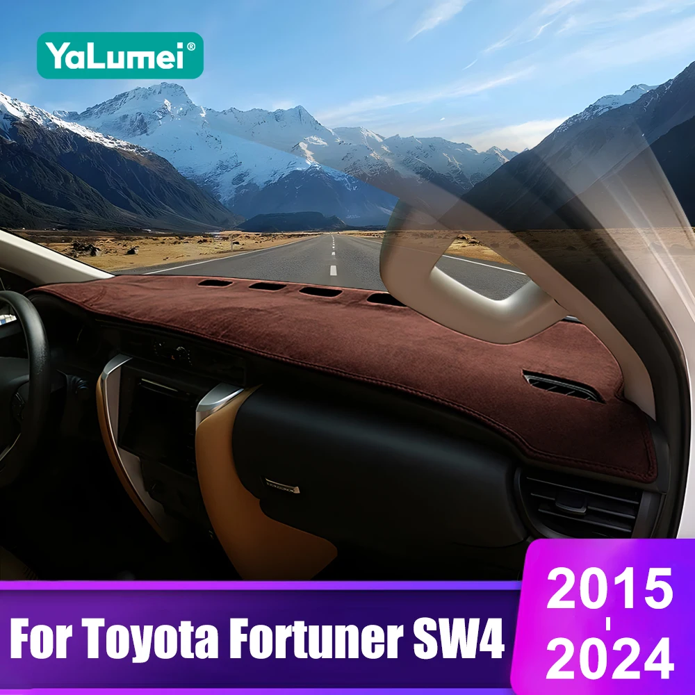 

For Toyota Fortuner 2015 2016 2017 2018 2019 2020 2021 2022 2023 Car Dashboard Cover Instrument Panel Non-slip Pad Accessories