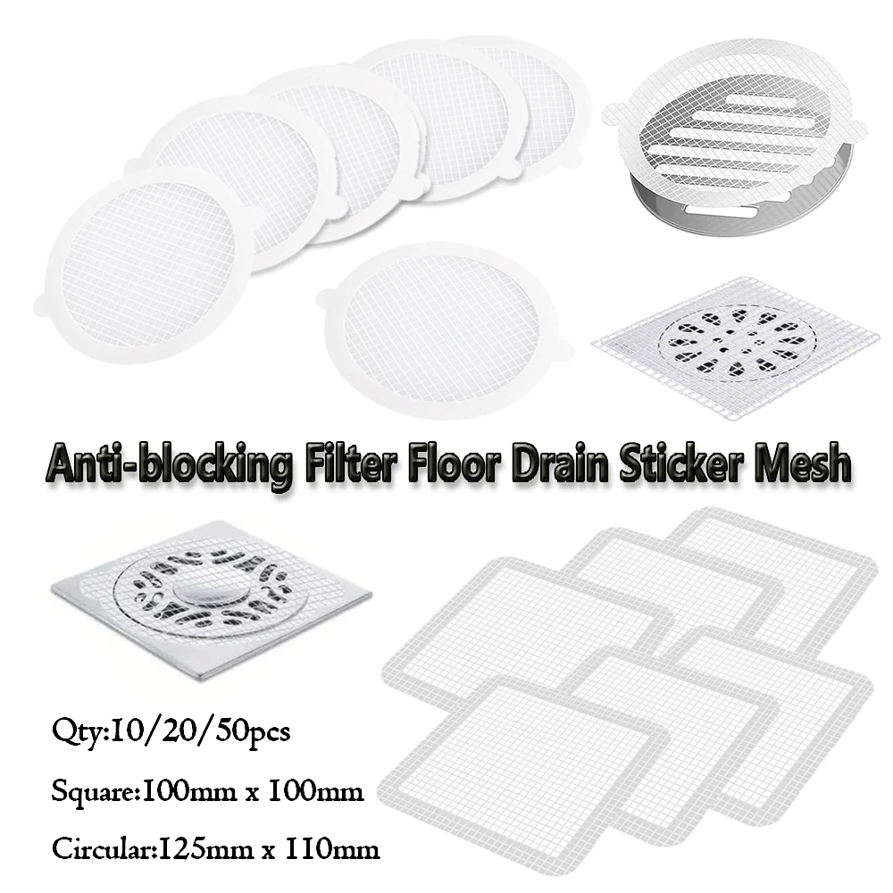 10-50PCS Bodenablauf Patch Einweg Anti-Verstopfung Filter Patch Badezimmer Kanalisation Haar Catcher Küche & Bad verstopfen Werkzeuge