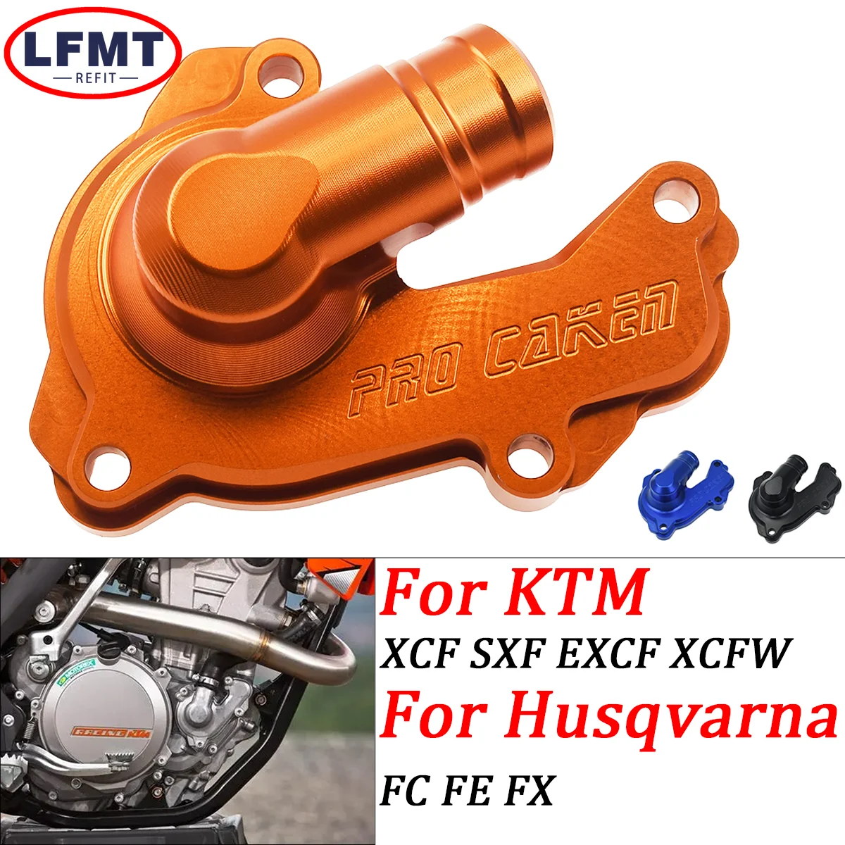 

CNC aluminum alloy modified accessories motorcycle pump protection cover For KTM 250/350 EXC-F 2017-2023 For Husqvarna 16-2023
