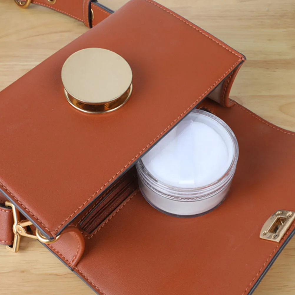 

4Pcs Powder Box Portable Container Empty Loose Travel Accessory Compact Size Durable Material No Leakage Built-In Puff