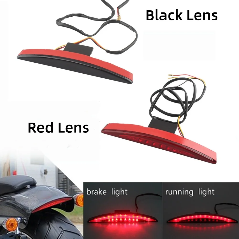 

Motorcycle Lights Rear Fender Tip Brake Tail Light Red LED Run Lamp For Harley Softail Breakout FXSB CVO FXSBSE FXSE 2013-2017