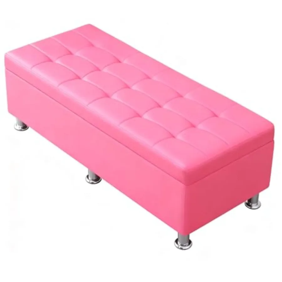 

Office Waiting Room Chairs Leisure Sofa, Office Lobby Chairs with PU Cushion, Waiting Room Seating with Storage Space for Beaut