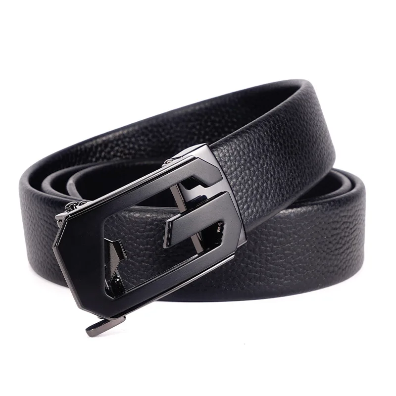 

New Men's Belt, High Quality Leather, Luxury Men's Belt Metal Automatic Buckle Business Casual Men's Belt