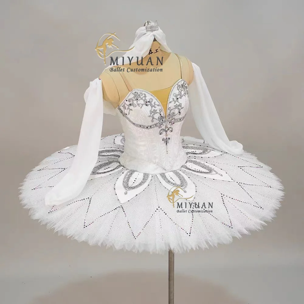 High-end Dancer silver fairy variations ballet tutu dress dress separate design daytime goose Lake solo dance