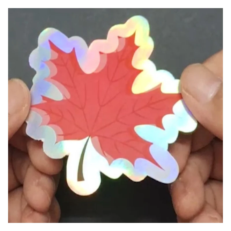 Imagem -03 - Hologram Silver Strong Stick Adhesive Sticker Label Impressão Personalizada