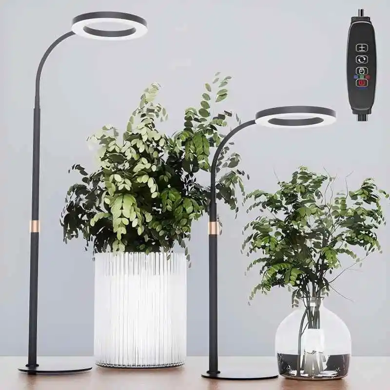 

Светильник для выращивания комнатных растений, светодиодный светильник полного спектра с высоким освещением для выращивания растений с подставкой, 3 цветовых режима, торшер для растений с таймером