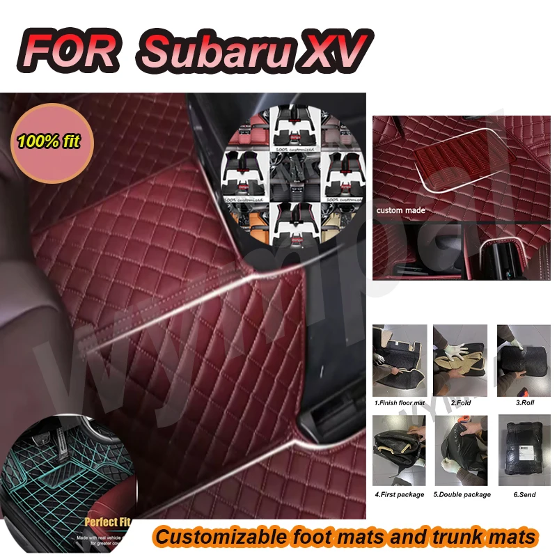 

Роскошные автомобильные коврики на заказ для Subaru XV 2011 2012 2013 2014 2015, авто, роскошные кожаные коврики