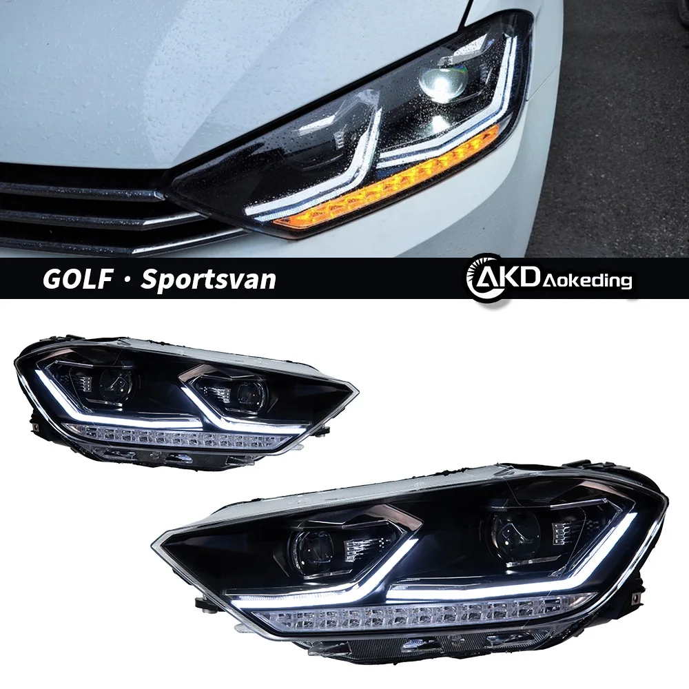 

Dedicated to Volkswagen Golf Jialu headlight assembly modified LED lens headlight assembly daytime running light turn signal