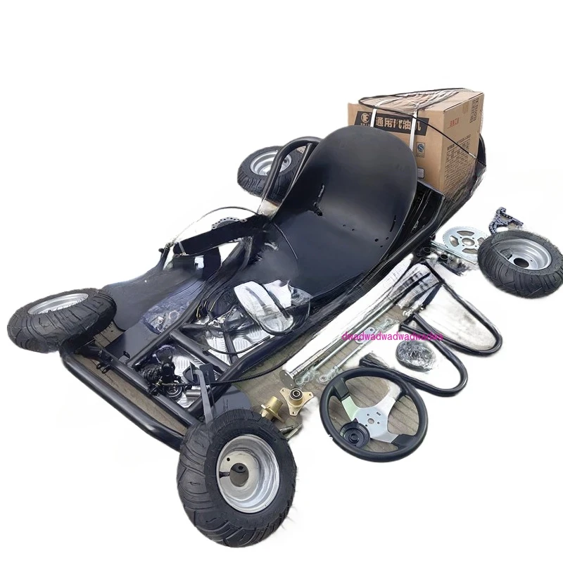 

168CC модифицированный четырехколесный мотоцикл для дрифта картинга, полный набор аксессуаров для рамы автомобиля, бензиновая дорожная шина в сборе